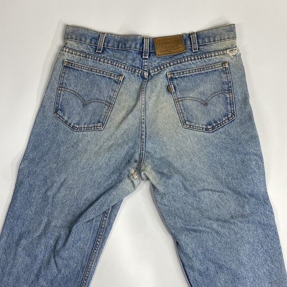 Vintage Levi's 540 Straight Leg Jeans 36x32 USA Leather Tab - Picture 5 of 14